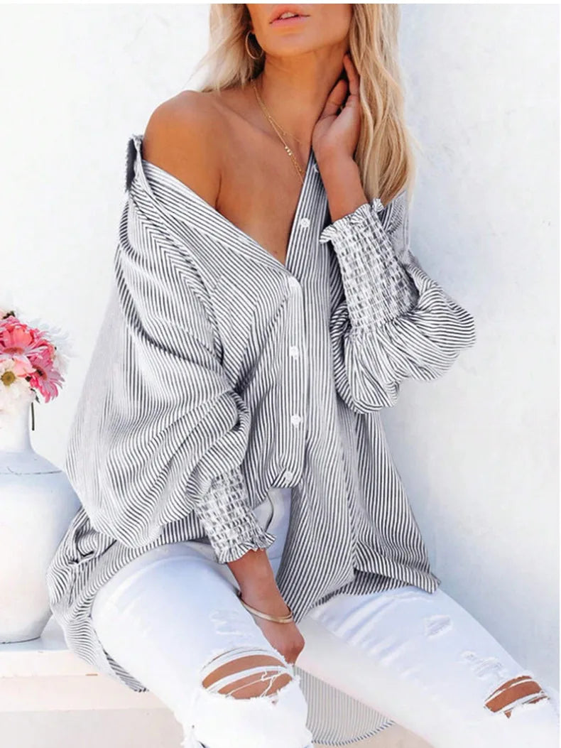 Camicia a Righe Eleganza Quotidiana